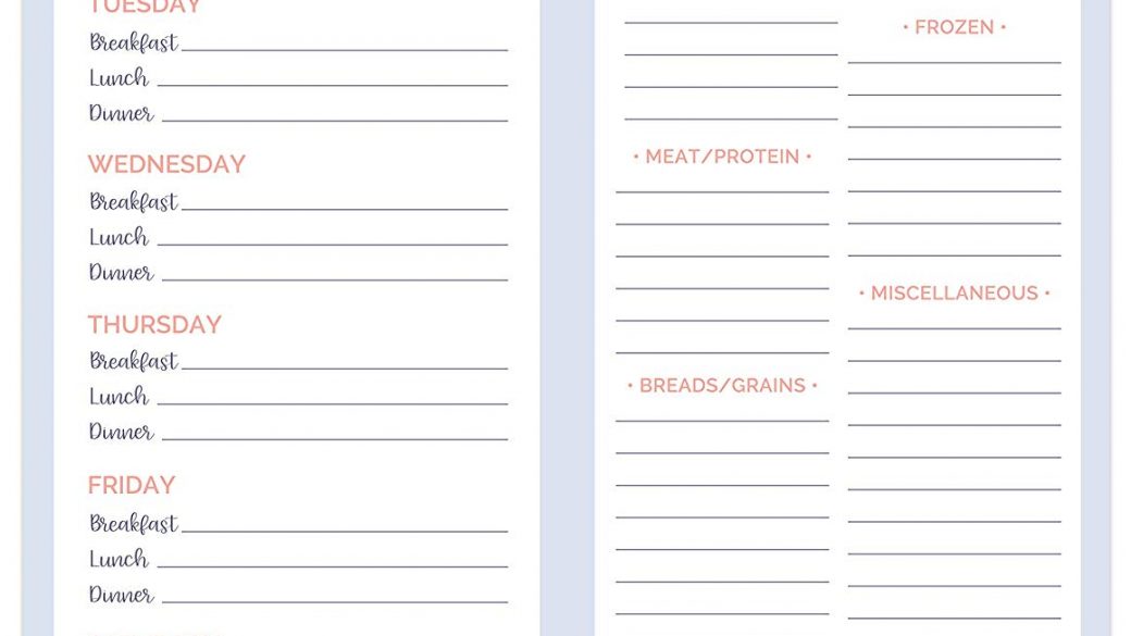Meal Planning, Again!